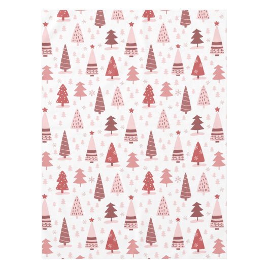 Kerstfeestdag Waterverf Roze roze rozengoudboom Tafelkleed (Voorkant)