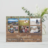 Kerstfeestdag we maakten foto 2021 feestdagenkaart (Staand voorkant)