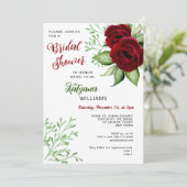 Kerstfeestdag Weddenschap Bridal Uitnodiging (Staand voorkant)