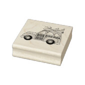 Kerstfeestdag — Whimsical Winter Car Rubberstempel (Stempel)