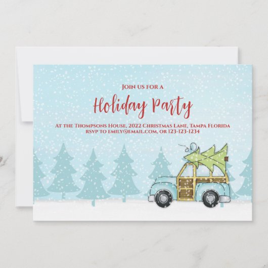 Kerstfeestdag winterfeestelijke QR-codelijst Kaart (Voorkant)