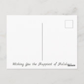 kerstfeestdag winterjongen meisje briefkaart (Achterkant)