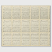 Kerstfeestdag — Wrapping papiervel muziek Cadeaupapier (Vlak)