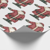 kerstfeestdag X-mas met kerstfeestdag voor kerstmi Cadeaupapier (Hoek)