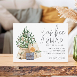 Kerstfeestdag Yankee Swap Gift Exchange Party Kaart