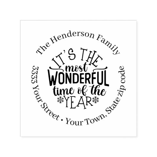 Kerstfeestdag: zelfinkend stempel (Design)