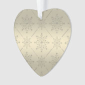 Kerstfeestdag - Zilver N Gold Glitter Ornament (voorkant)