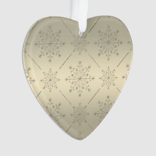 Kerstfeestdag - Zilver N Gold Glitter Ornament (voorkant)