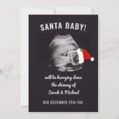 Kerstfeestdag Zwangerschap Aankondiging Foto (Voorkant)