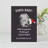 Kerstfeestdag Zwangerschap Aankondiging Foto (Staand voorkant)