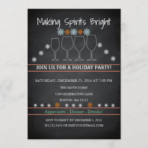 Kerstfeestdag Zwarte Chalkboard Snowflake Kaart