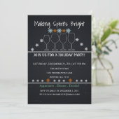 Kerstfeestdag Zwarte Chalkboard Snowflake Kaart (Staand voorkant)