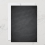 Kerstfeestdag Zwarte Chalkboard Snowflake Kaart (Achterkant)