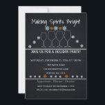 Kerstfeestdag Zwarte Chalkboard Snowflake Kaart<br><div class="desc">Dit is een mooie kerstfeestdag zwarte kerstkaart voor Snowflake Party Family Party.</div>