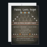 Kerstfeestdag Zwarte Chalkboard Snowflake Kaart<br><div class="desc">Dit is een mooie kerstfeestdag zwarte kerstkaart voor Snowflake Party Family Party.</div>