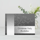 Kerstfeestdag: zwarte draak met tekst kaart (Staand voorkant)