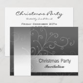 Kerstfeestdag: zwarte draak met tekst kaart (Voorkant / Achterkant)