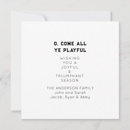 Kerstfeestdagen (Achterkant)