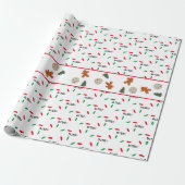 Kerstfeestdagen Aangepast Snoep Cadeaupapier (Uitgerold)