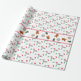 Kerstfeestdagen Aangepast Snoep Cadeaupapier