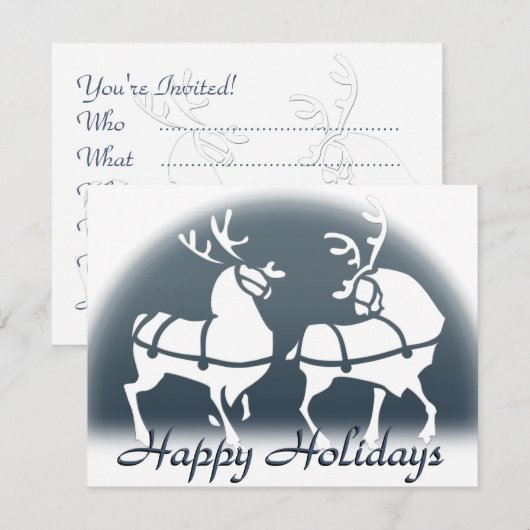 Kerstfeestdagen Aangepaste feestkaarten Kaart (Voorkant / Achterkant)