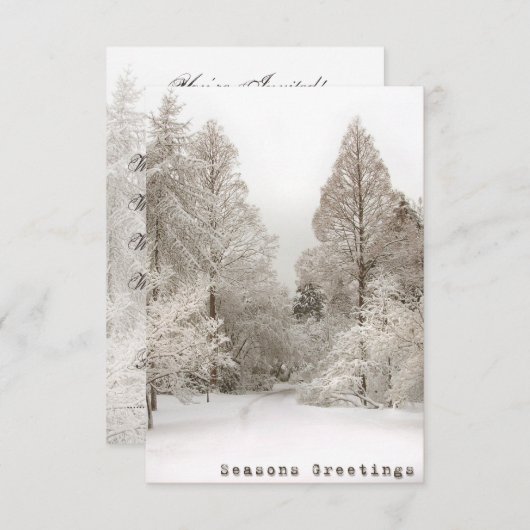 Kerstfeestdagen Aangepaste feestkaarten Kaart (Voorkant / Achterkant)