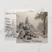 Kerstfeestdagen Aangepaste feestkaarten Kaart (Voorkant / Achterkant)