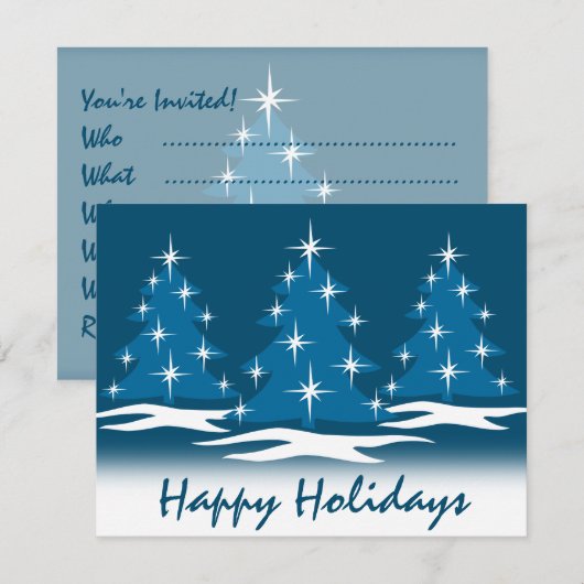 Kerstfeestdagen Aangepaste feestkaarten Kaart (Voorkant / Achterkant)