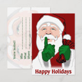 kerstfeestdagen Aangepaste Kaarten voor kerstdagen (Voorkant / Achterkant)