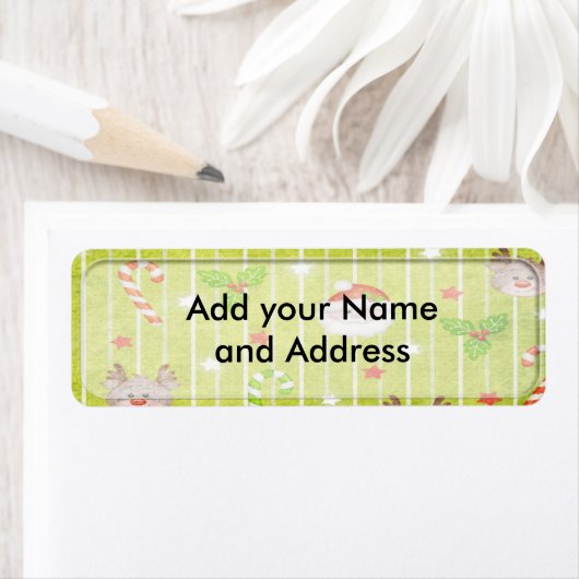 kerstfeestdagen Adresetiketten Etiket (Insitu)