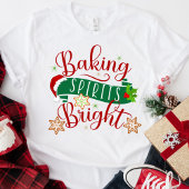 kerstfeestdagen, bakkerijspirits helder t-shirt