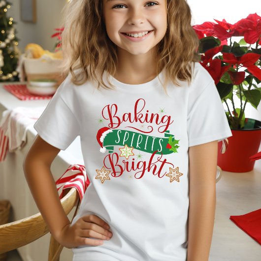 kerstfeestdagen, bakkerijspirits helder t-shirt