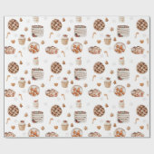 Kerstfeestdagen Cadeaupapier (Vlak)