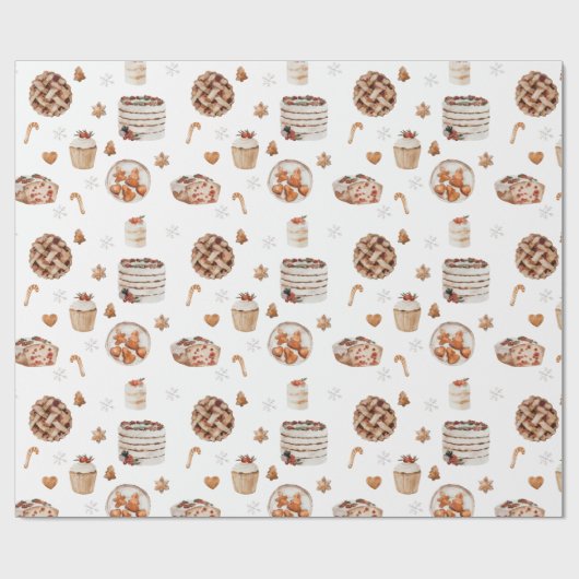 Kerstfeestdagen Cadeaupapier (Vlak)