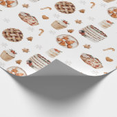 Kerstfeestdagen Cadeaupapier (Hoek)