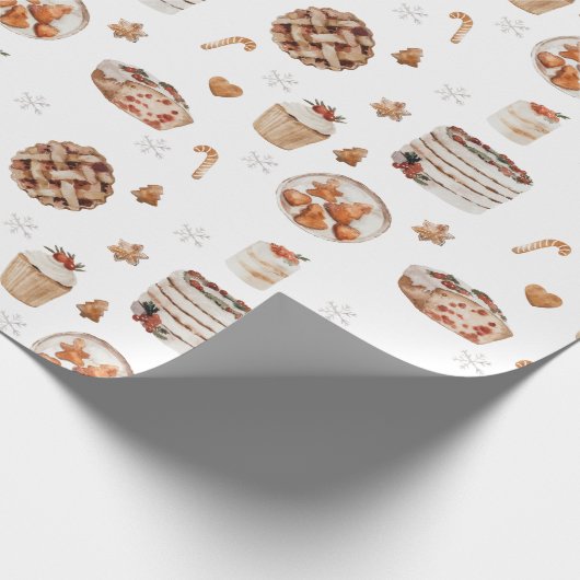 Kerstfeestdagen Cadeaupapier (Hoek)