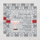 kerstfeestdagen cocktailparty uitnodigingen (Voorkant / Achterkant)