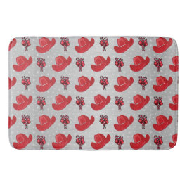 kerstfeestdagen, cowboy-Petten en snoeprietjes Badmat