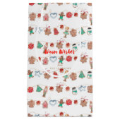 Kerstfeestdagen Cute Cookies | Gift Bag Klein Cadeauzakje (Voorkant)