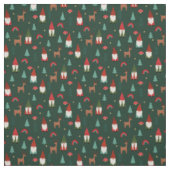 kerstfeestdagen donkergroen stof (Swatch)