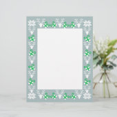 kerstfeestdagen en cadeautjes met briefhoofd (Staand voorkant)