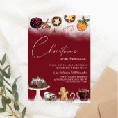 kerstfeestdagen en drinken voor het eten en eten kaart