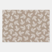 Kerstfeestdagen en kerstbomen inpakpapier vel (Voorkant 2)