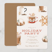 Kerstfeestdagen en koekjes kaart (Voorkant / Achterkant)