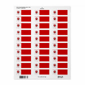 Kerstfeestdagen Etiket (Full Sheet)