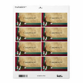 kerstfeestdagen etiketten + cadeautjes Labels (Full Sheet)