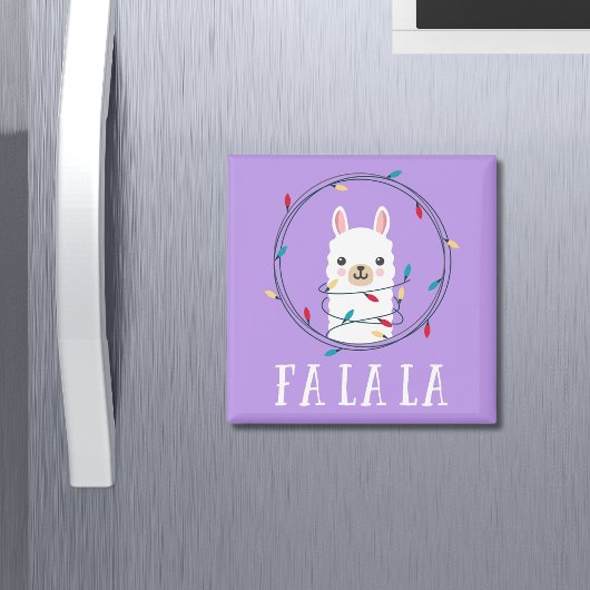 KerstFeestdagen Fa La Llama Magneet