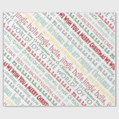 Kerstfeestdagen feestdag cadeaupapier (Vlak)