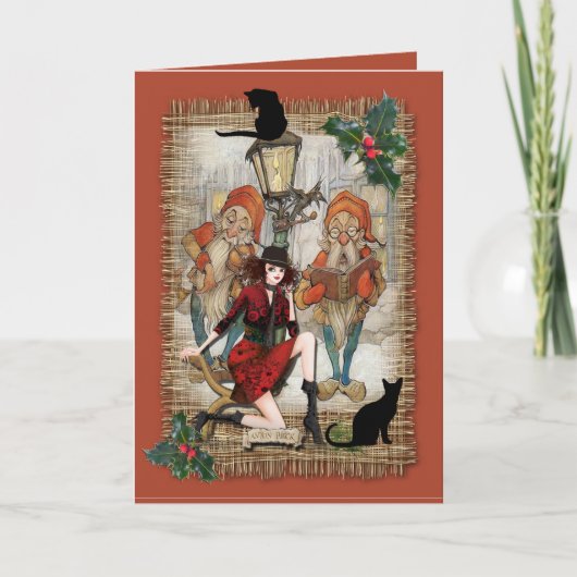 Kerstfeestdagen Feestdagen Kaart (Voorkant)