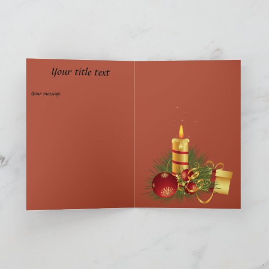 Kerstfeestdagen Feestdagen Kaart (Binnen)